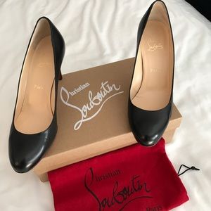 Christian Louboutin Black simple pump 85mm